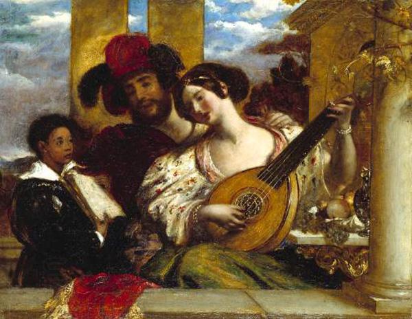 William Etty Il Duetto oil painting picture